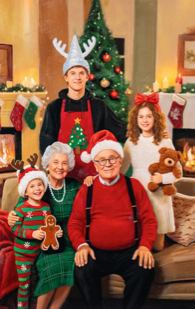 Festive Cheer Oil Painting